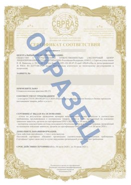 Образец Сертификат СТО 01.064.00220722.2-2020 Иркутск Сертификат СТО 01.064.00220722.2-2020 